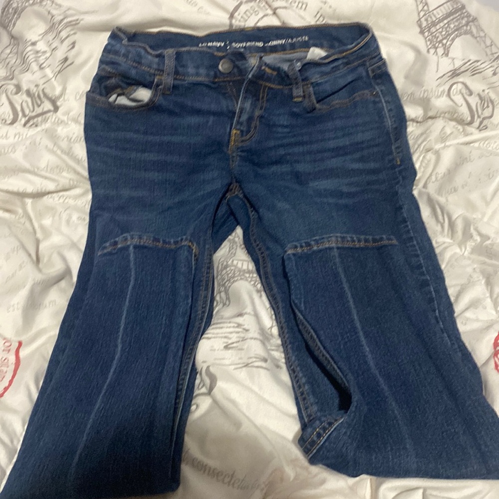 Blue boyfriend jeans